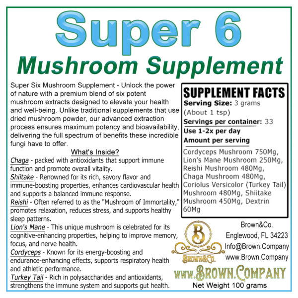 Super Six Mushroom Powder - Image 2