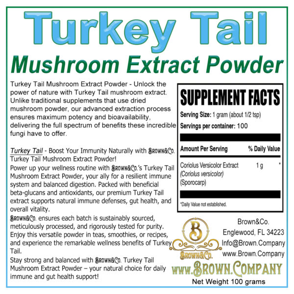 Turkey Tail Mushroom Extract Powder - Image 2