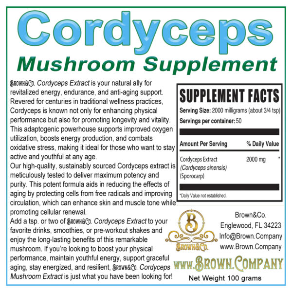 Cordyceps Mushroom Extract Powder - Image 2