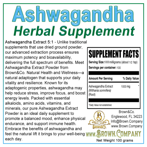 Ashwagandha Root Extract Powder - Image 2