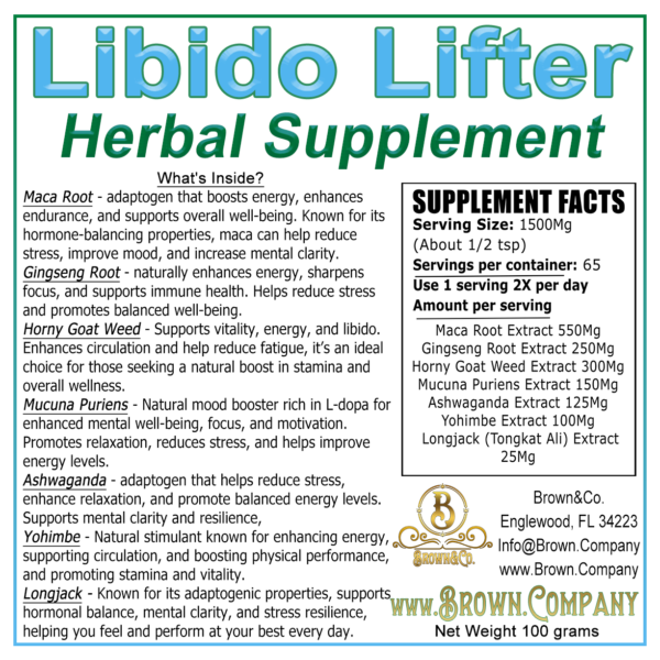 Libido Lifter All Natural Herbal Supplement - Image 3