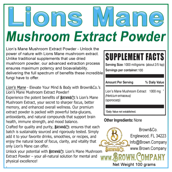 Lion's Mane Mushroom Powder - Image 3