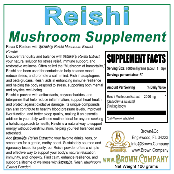 Reishi Mushroom Extract Powder - Image 2